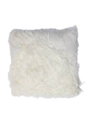 Shiraleah 848616089701 Shag Pillow Ivory White 17 Inch X16