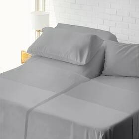 Shreem Linen 475656336720 Split Head Flex King Sheets For Adjustable Beds Top Sle