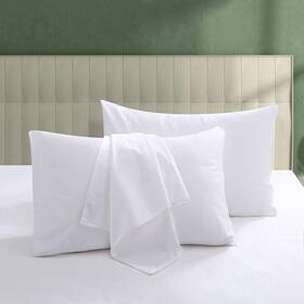 Shunjie.home 445045811885 100% Egyptian Cotton Pillow Protectors Set Of 2 600 Thread Count Standard Size