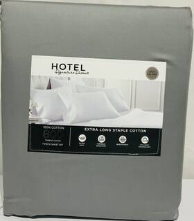 Signature 840708183861 Hotel 800 Thread Count Cotton 7-piece Sheet Set - Split Cal King Grey Signature 840708183861 Hotel 800 Thread Count Cotton 7-piece Sheet Set - Split Cal King Grey
