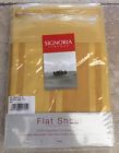 Signoria Firenze Pontormo Queen Flat Sheet Gold Egyptian Cotton