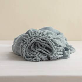 B097xsns27 Simple&opulence 100% Linen Fitted Sheet Twin 14 Inch Deep Pocket Mattress Cover