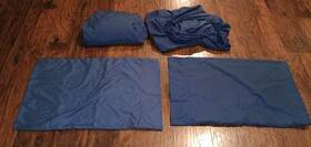 100350 Simply Essential. Navy Blue Queen Sheets Set 1 Fitted Flat And 2 Pillow Cases 100350 Simply Essential. Navy Blue Queen Sheets Set 1 Fitted Flat And 2 Pillow Cases