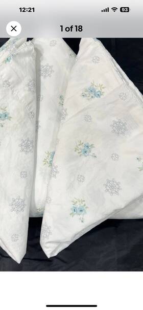 062190324 Simply Shabby Chic Queen King Flat Fitted Sheets Pillowcases Set