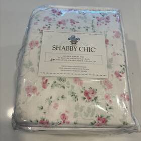 Simply Shabby Chic 790618091704 Queen Flannel Ella Pink Roses New Set Rare