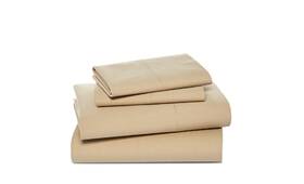 20p66tntwss Sky 100% Cotton Percale Sheet Set Tan