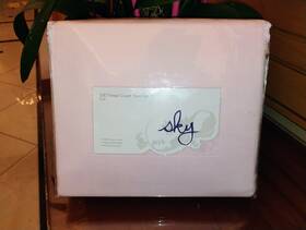 Sky 732997163276 Solid Basic 500 Thread Count Pima Cotton Full Sheet Set Pink Sky 732997163276 Solid Basic 500 Thread Count Pima Cotton Full Sheet Set Pink