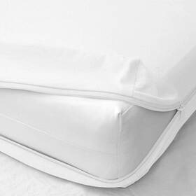 Zpr-ftdsht-030 Sky Beddings Zipper Fitted Sheet Full Size 8 Inch Deep White