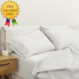 951-000244-005 Sleep Percale Sheet Set King White Easy To Use And Handle