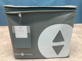 424352 Sleep Number Essential Fit Cotton Sheet Set - Split California King Light Gray