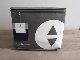 424399 Sleep Number Split King Size Essential Fit Cotton Smartfit Sheet Set - Navy Blue 424399 Sleep Number Split King Size Essential Fit Cotton Smartfit Sheet Set - Navy Blue