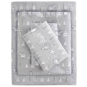 Sleep Philosophy 086569225436 True North Cozy Flannel Warm 100% Cotton Sheet - Novelty Print Animals Stars Sleep Philosophy 086569225436 True North Cozy Flannel Warm 100% Cotton Sheet - Novelty Print Animals Stars