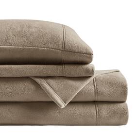 Shet20-738 Sleep Philosophy True North Micro Fleece Bed Sheet Set Warm Sheets With 14 Inch