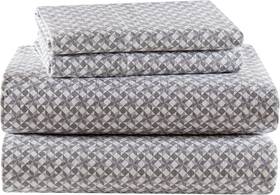 Tn20-0623 Sleep Philosophy True North Cotton Sheet Set Cozy Print 100% Flannel