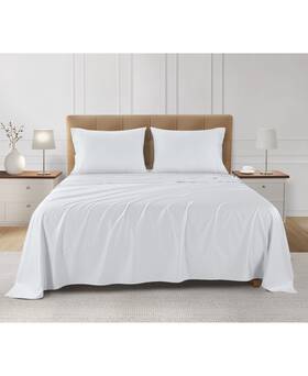Sleep Rx 840380969678 Sleeprx 300 Thread Count 4-pc. Sheet Set King - Bright White