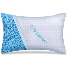 Hg1223 Sleepavo Adjustable Shredded Memory Foam Pillow Queen Size - Soft Or White