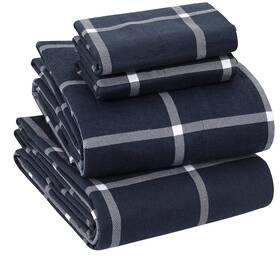 Sleepdown 056557537808 100% Cotton Flannel Sheets Queen Size - Super Soft Heavyweight Double Brush Sleepdown 056557537808 100% Cotton Flannel Sheets Queen Size - Super Soft Heavyweight Double Brush