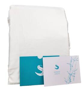 Bamf-01-wh Sleepgram Dreamsleep Bamboo Full Bed Sheet Set With 2 Pillowcases White