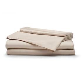 Bamk-01-sn-u-b Sleepgram Viscose From Bamboo King Bed Sheet Set With 2 Pillowcases Sand Used