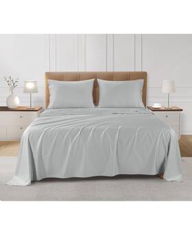 T3601 Sleeprx 840380969852 300 Thread Count 4-pc. Sheet Set Lunar Rock Size Full