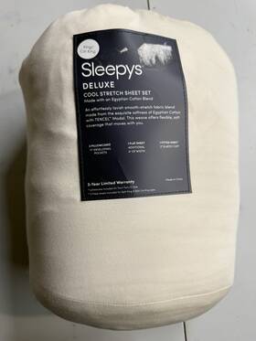 Sleepy 782717578316 Deluxe Cool Stretch Sheet Set Egyptian Cotton King/cal White Slps-kck-wh Sleepy 782717578316 Deluxe Cool Stretch Sheet Set Egyptian Cotton King/cal White Slps-kck-wh