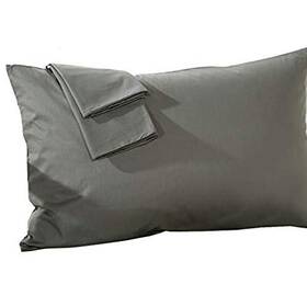Small 804029787771 Travel Pillow Case 12x16 Set Of 2 Dark Grey Toddler