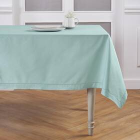 Shcl000tc104pturq Solino Home Cotton Linen Tablecloth 58 X 104 Inch - Hemstitch Pastel Turquois Shcl000tc104pturq Solino Home Cotton Linen Tablecloth 58 X 104 Inch - Hemstitch Pastel Turquois