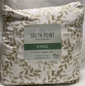 1703335 South Point Home Fashions King 6-piece Sheet Set Hanover Beige