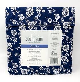 South Point 840125911221 Queen Sheet 6 Piece Set Jasmine New In Package