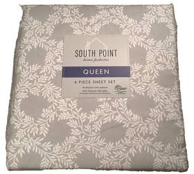 South Point 840125915885 Queen Sheet 6 Piece Set- 100% Polyester Microfiber-extra Soft Nip South Point 840125915885 Queen Sheet 6 Piece Set- 100% Polyester Microfiber-extra Soft Nip