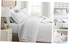 100-6pc-wht-f Southshore Fine Linens Premium Collection 6-piece Deep Pocket Sheet Set Easy Full Bright White 100-6pc-wht-f Southshore Fine Linens Premium Collection 6-piece Deep Pocket Sheet Set Easy Full Bright White