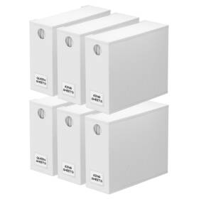 Spaceaid 810145810996 6 Pack Bed Sheet Organizers And Storage Foldable Organizer For