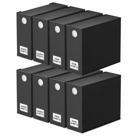 91zdsn-sl23-b8 Spaceaid 8 Pack Bed Sheet Organizers And Storage Foldable Black