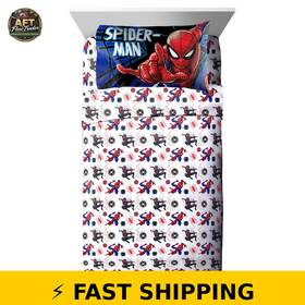 Spider-man 032281239138 Kids Twin Sheet Set Microfiber White
