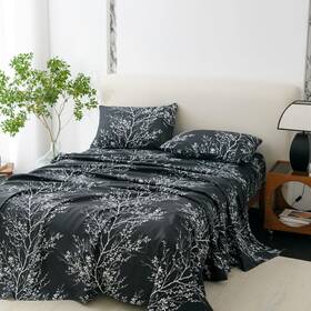 Spirit Linen Home 659066125617 Queen Size Bed Sheets - Pure Microfiber 4 Piece Polyester Fitted