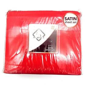 18242238 Splendid Home 4 Piece Queen Sheet Set- 100% Polyester- Red Only 18242238 Splendid Home 4 Piece Queen Sheet Set- 100% Polyester- Red Only