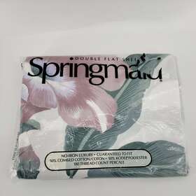 Springmaid 030473278286 New Vintage Floral Double Flat Sheet No Iron 180 Thread Count 80s Springmaid 030473278286 New Vintage Floral Double Flat Sheet No Iron 180 Thread Count 80s