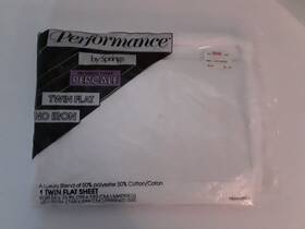 Springs 026598803793 Nop Vtg Performance Twin Flat Sheet White Percale 180 Thread Count Usa Springs 026598803793 Nop Vtg Performance Twin Flat Sheet White Percale 180 Thread Count Usa