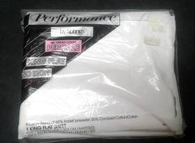 Springs 026598812269 Vintage Performance By Percale King Size Flat Sheet Made In Usa