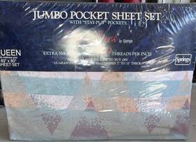 Dp-86 Springs 089769748194 Fine Lines By Contempo Queen Pecale Sheet Set 90s Sedona Made Usa Dp-86 Springs 089769748194 Fine Lines By Contempo Queen Pecale Sheet Set 90s Sedona Made Usa