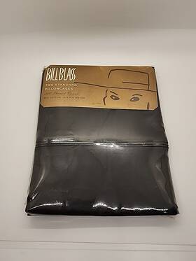 K3901k Springs Home Fashions Vtg Bill Blass Two Standard Pillowcases For 20 Inch X 26 Pillows Black