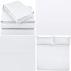 Ss-bwh-kg Microfiber Sheet Set King Bright White Home Bed 844178041348