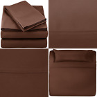 Ss-chl-tw Microfiber Sheet Set Twin Chocolate Home Bed Bath 844178041355