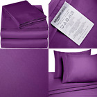Ss-plm-fl Basics Amazon Microfiber Sheet Set Full Plum 844178042659