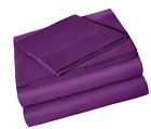 Ss-plm-txl Amazonbasics Microfiber Sheet Set Twin Plum Xl 844178042642