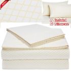 Ss-yls-fl Amazonbasics Pcs Bed Sheet Set Full Yellow Scallop 3171993221097