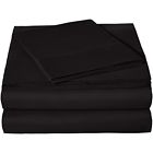 Ssblktw Microfiber Sheet Pillowcase Sets Set Twin Black 844178042574