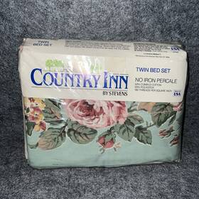 Stevens 028828153883 Country Inn By Vintage Twin Bed Sheet Set Devonshire Pinkusa Shabby Chic