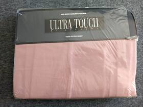 Stevens 028828200716 Ultra Touch Fitted Twin Sheet Luxury Percale Antique Rose No Iron Nos