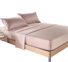 Stnst-trvqueen Delbou Tree Silk Soft Satin Bed Sheet Set Anti Slip